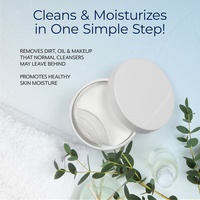 Cleans and moisturizes skin