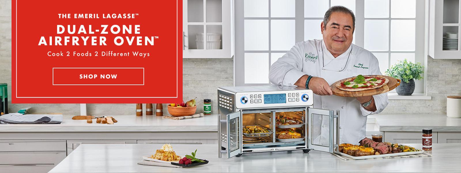 The Emeril Lagasse™ Dual-zone Airfryer Oven™ Cook 2 Foods 2 Different Ways - Shop Now