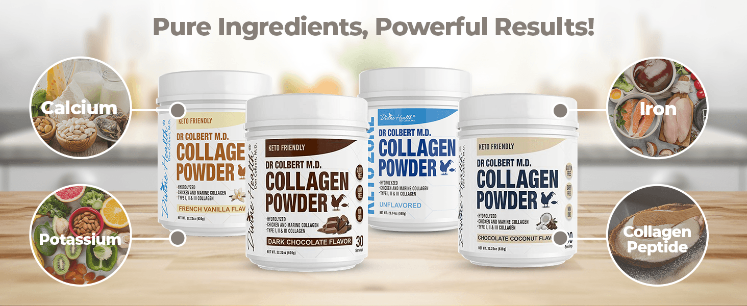 CALCIUM, POTASSIUM, IRON AND COLLAGEN PEPTIDES