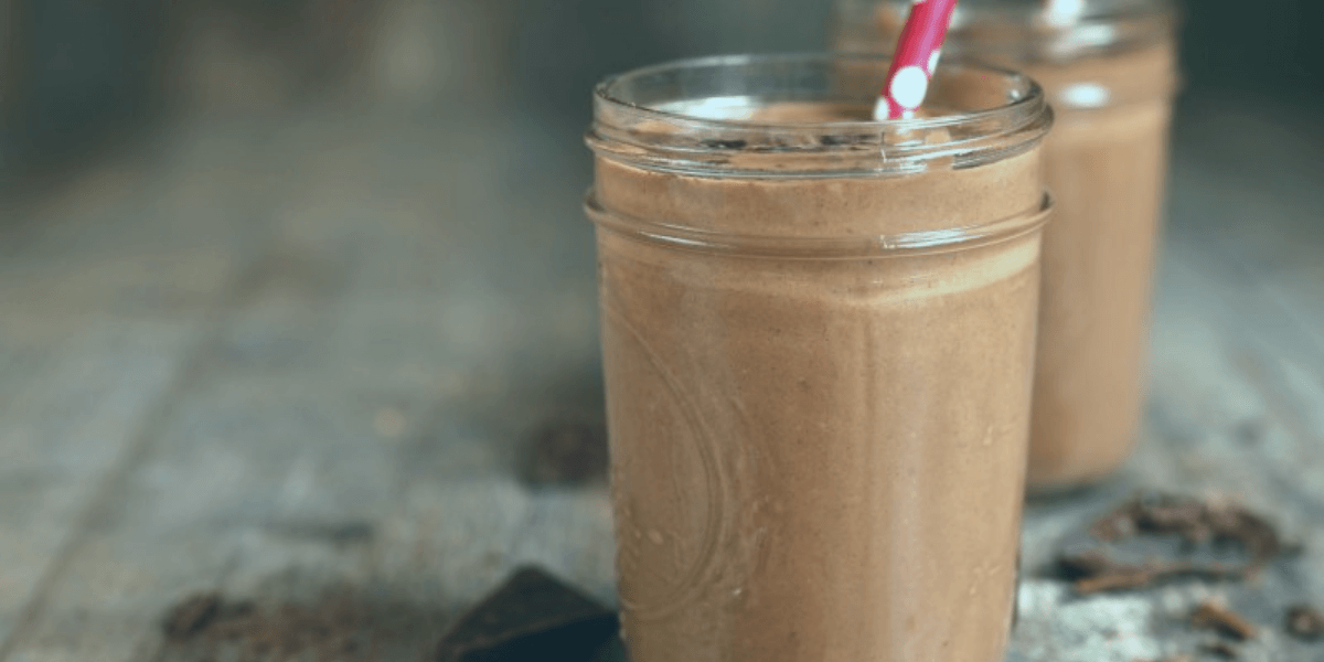 Mason Jar Chocolate Collagen Shake