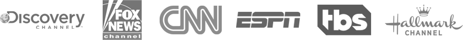 discovery, fox news, cnn, espn, tbs, hallmark channel