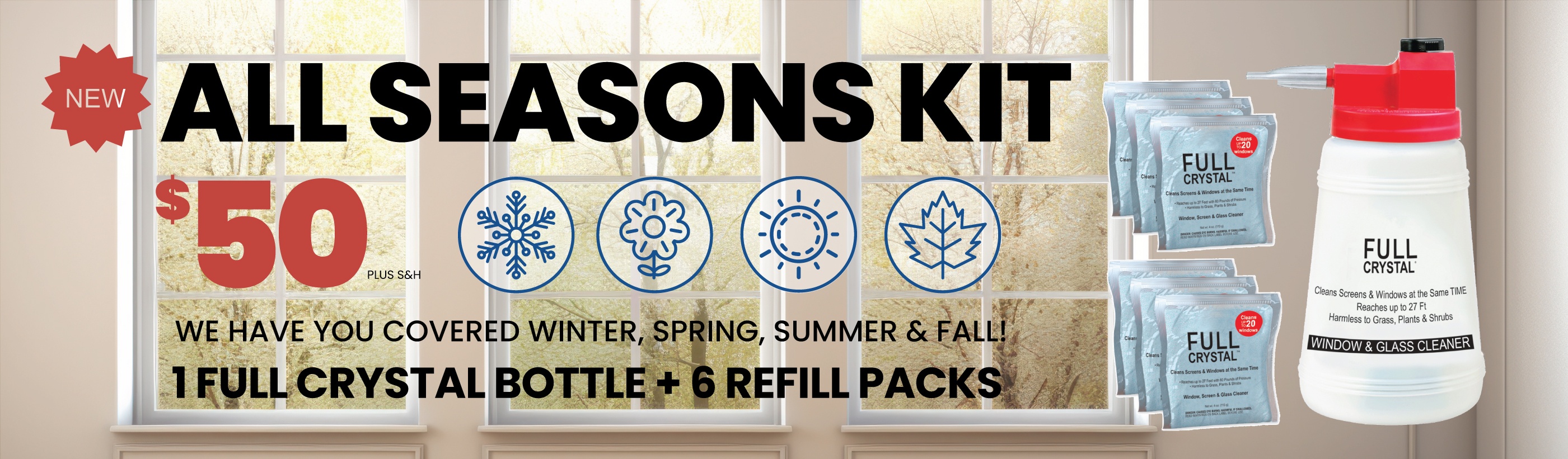 All Seasons Kit for Cleaning Windows