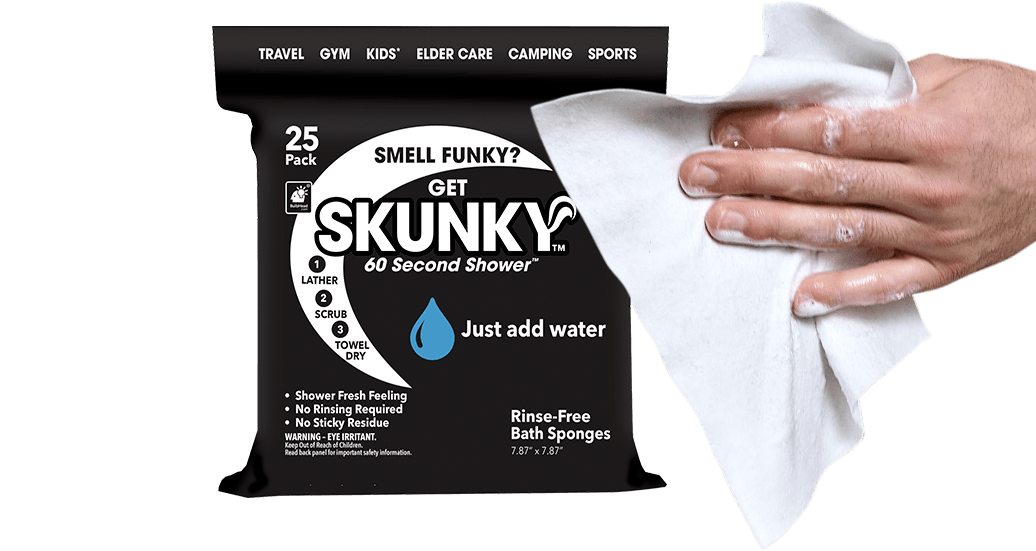 Bag of skunky wipes