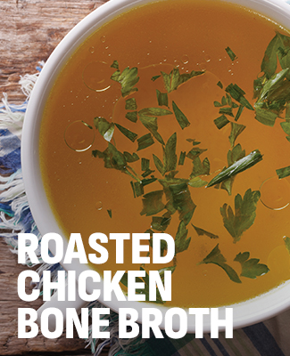 roasted chicken bone broth