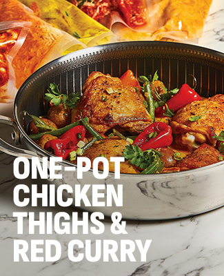 one-pot chicken thighs and red curry