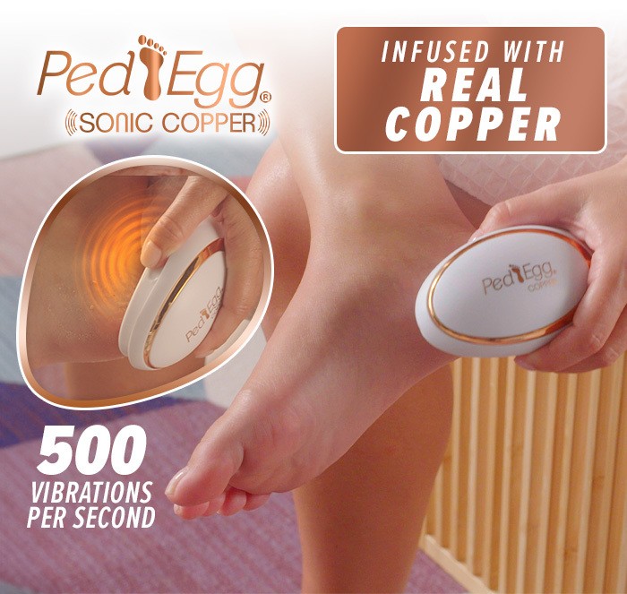 Pedegg sonic copper - infused with real copper - 500 vibrations per second