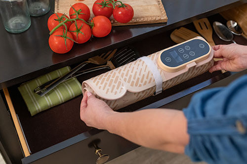 rolled up toasty roll in drawer