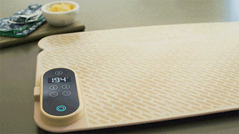 demonstration of heating pad