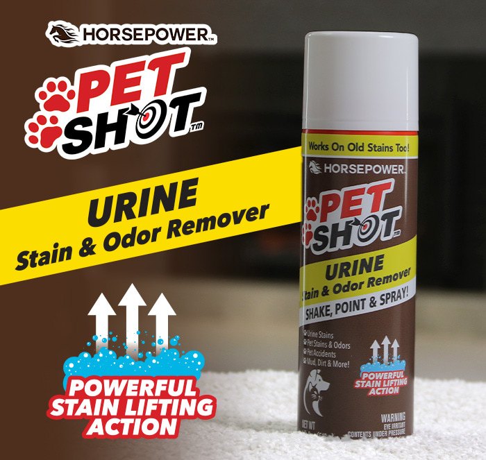 Pet Shot - Urine stain & odor remover with powerful lifting action