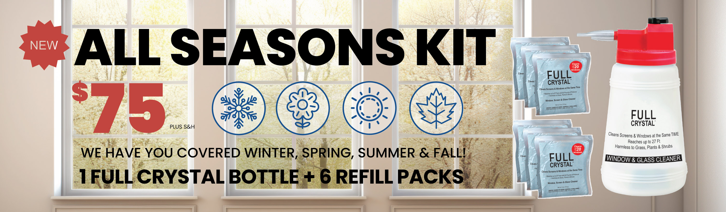All Seasons Kit for Cleaning Windows