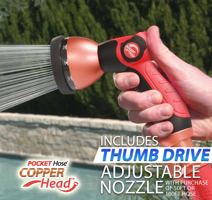 includes thumb drive adjustable sprayer