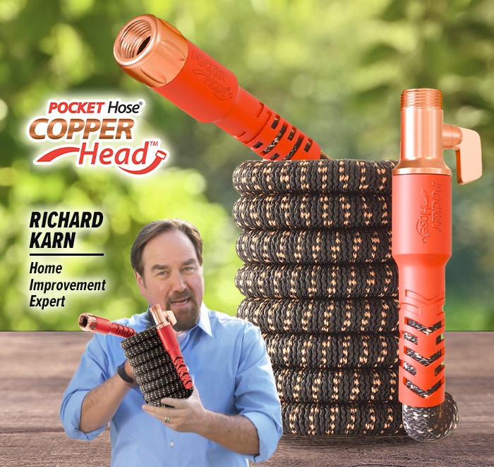 pocket hose copper head - richard karn home improvement expert