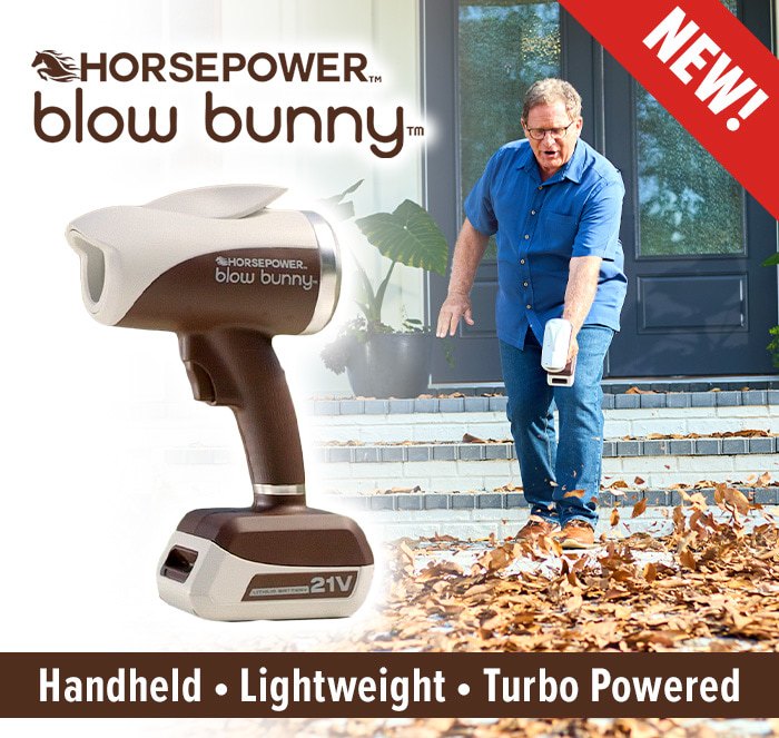 Horsepower Blow Bunny - NEW! - Handheld, lightweight, turno powered