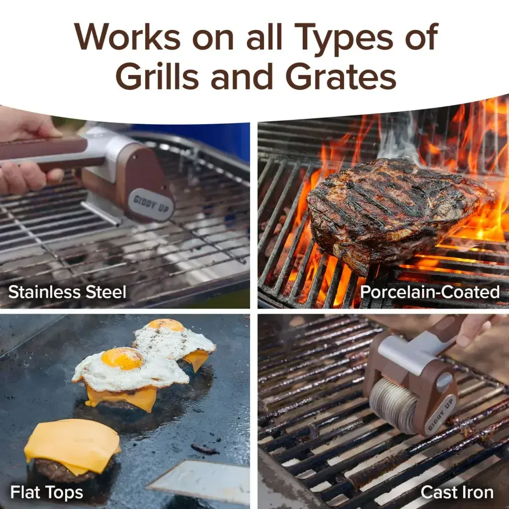 Works on all types of grills and grates