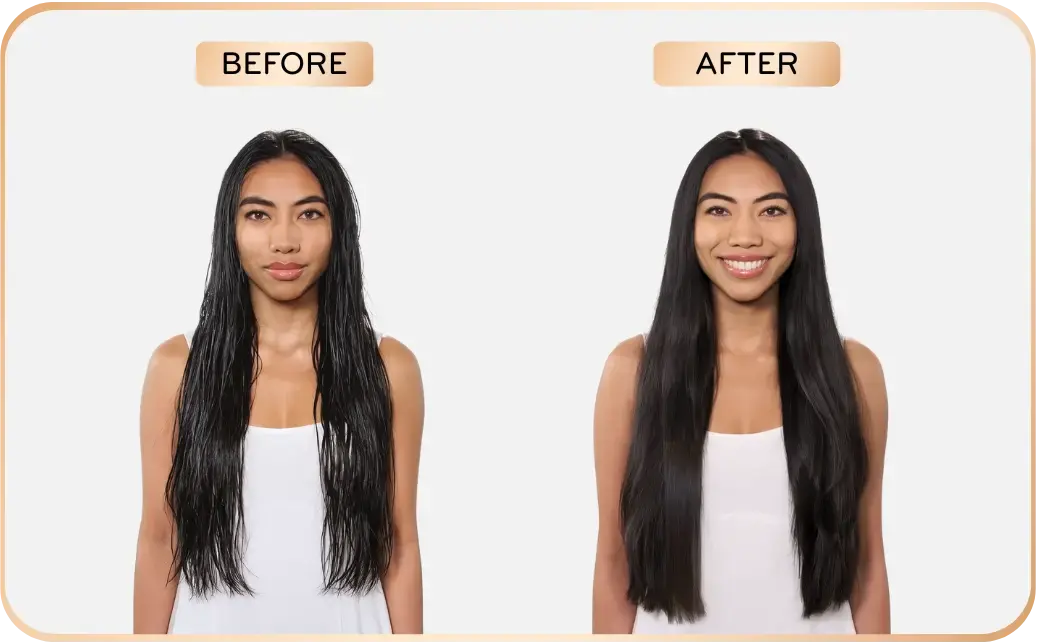 H2O GlamHAIR™ Before/After Image1