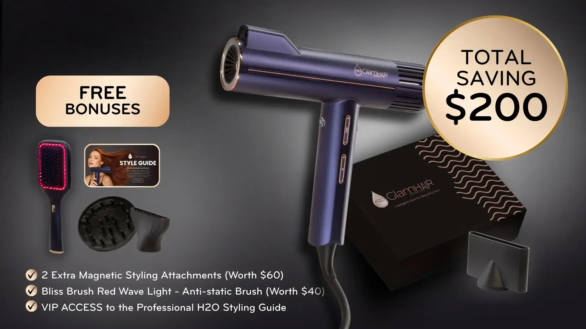 H2O GlamHAIR™ Offer Product - Savings $200