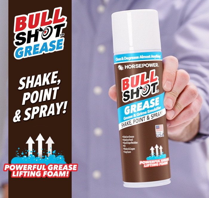 Bull Shot Grease - shake point and spray