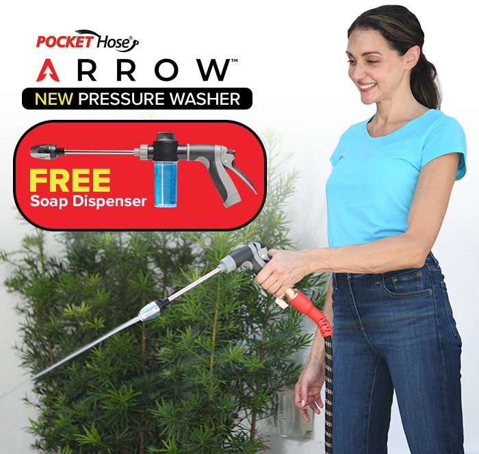 pocket hose arrow - new pressure washer with free soap dispenser