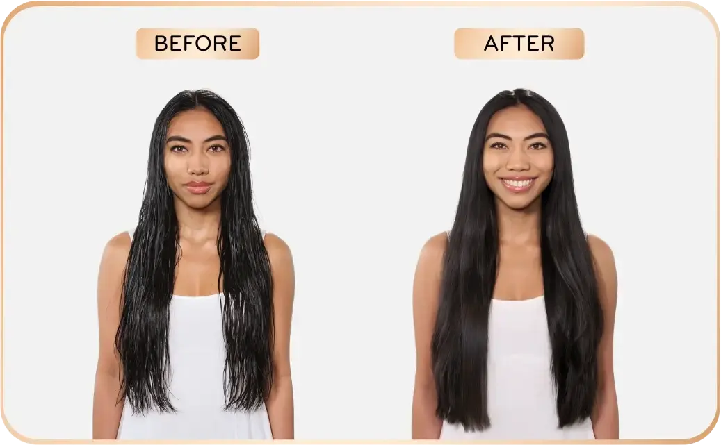 H2O GlamHAIR™ Before/After Image1