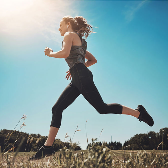 woman running
