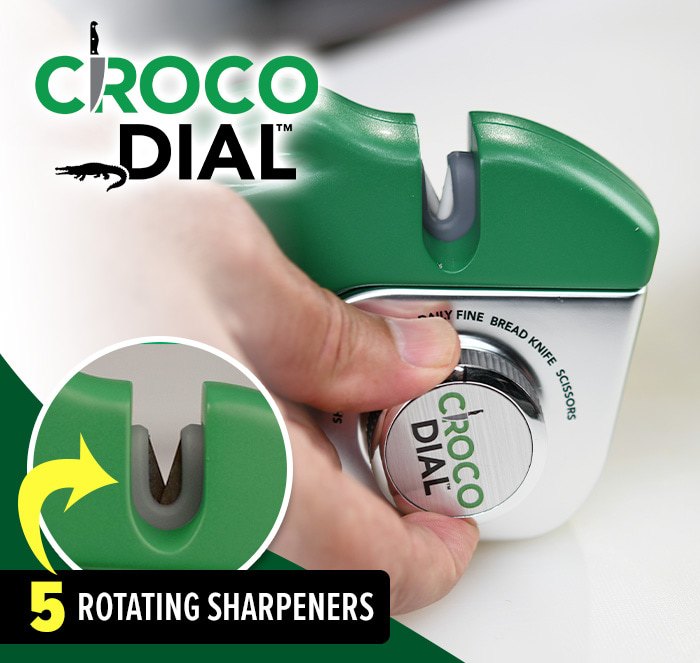 CrocoDial - with 5 rotating sharpeners