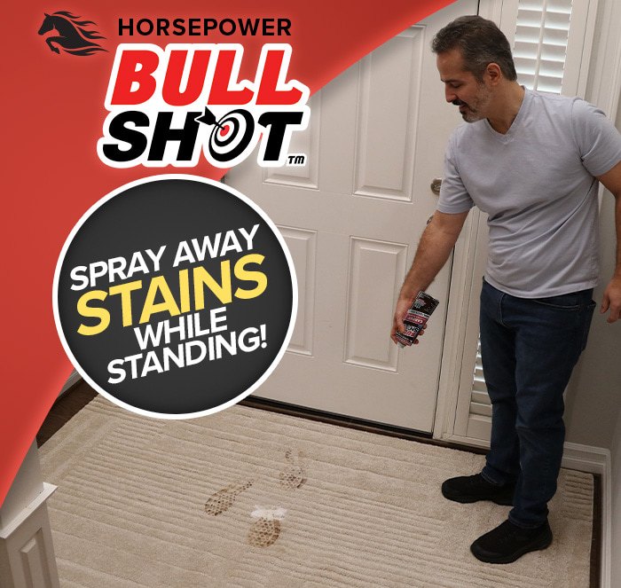 Bull Shot Carpet - Spray away stains while standing