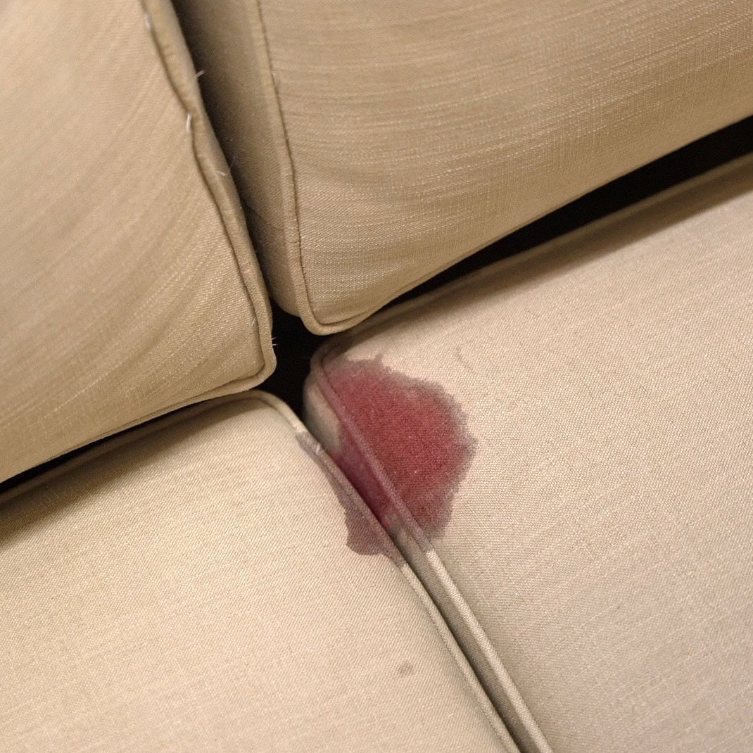 stain on couch