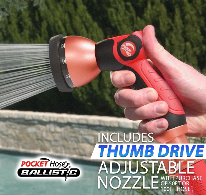 Pocket Hose Balliistic - includes thumb drive for longer hoses