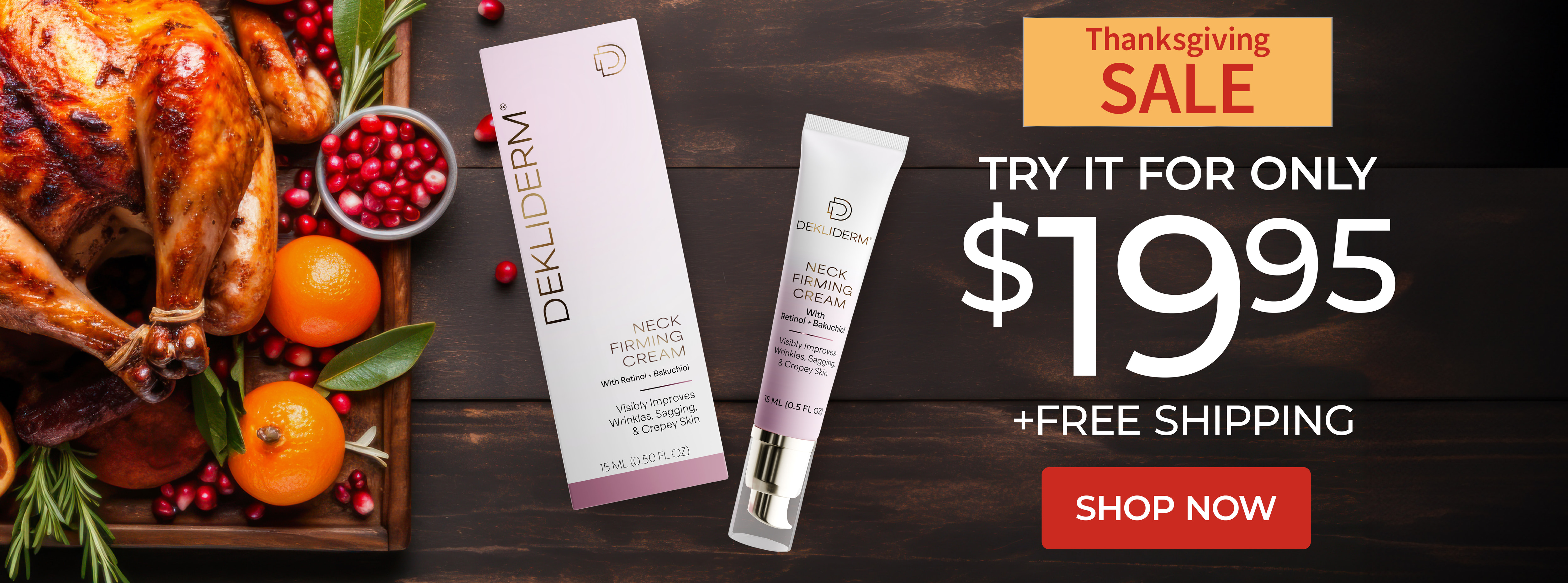Try Dekliderm Neck Firming Cream for only $19.95