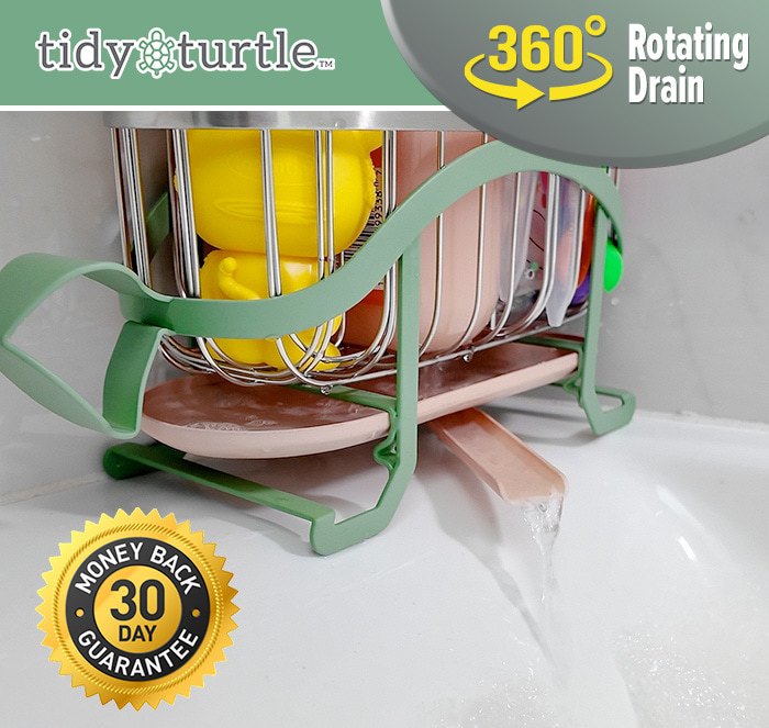 Tidy Turtle - 360 degree rotating drain