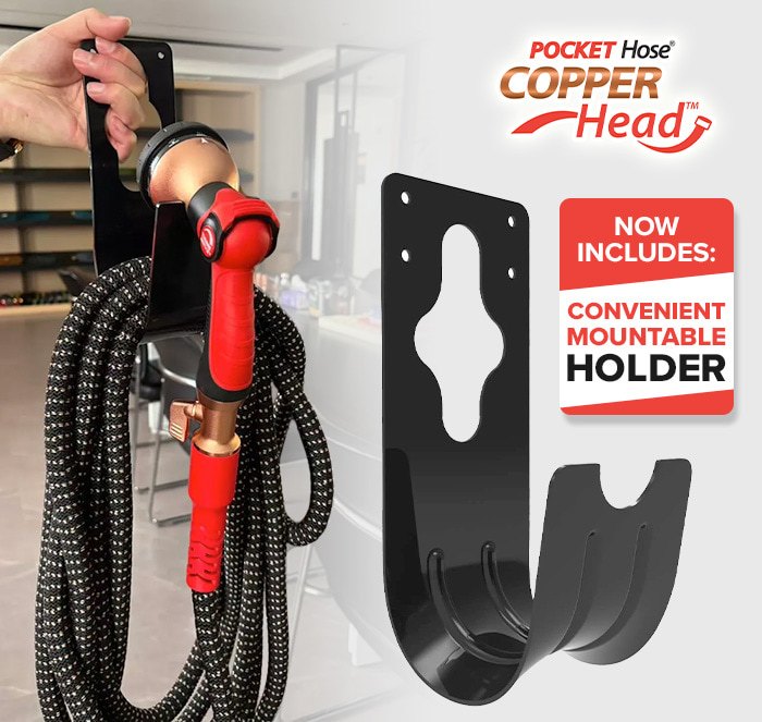 Includes Pocket Hose Copper Head Holder