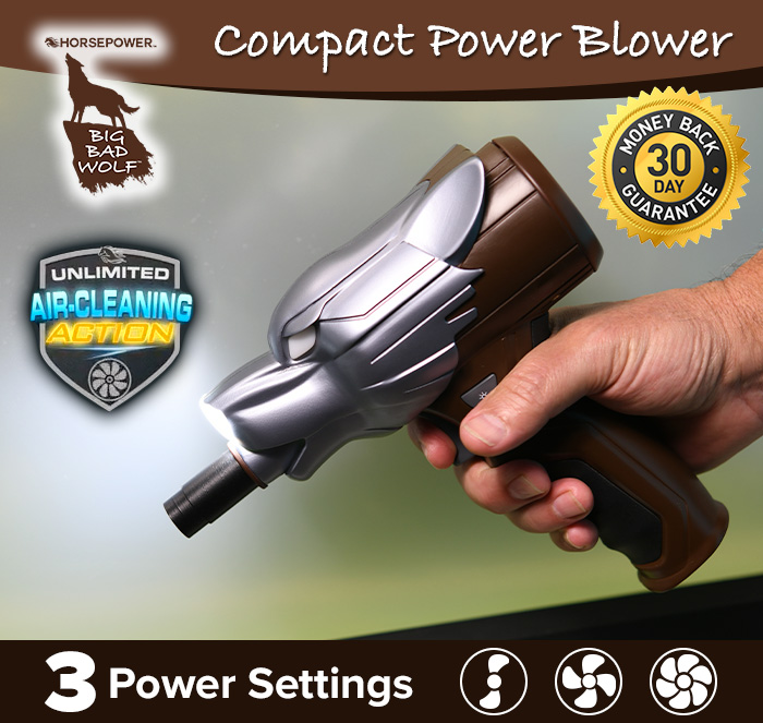 Horsepower Big Bad Wolf - compact power blower with 3 power settings