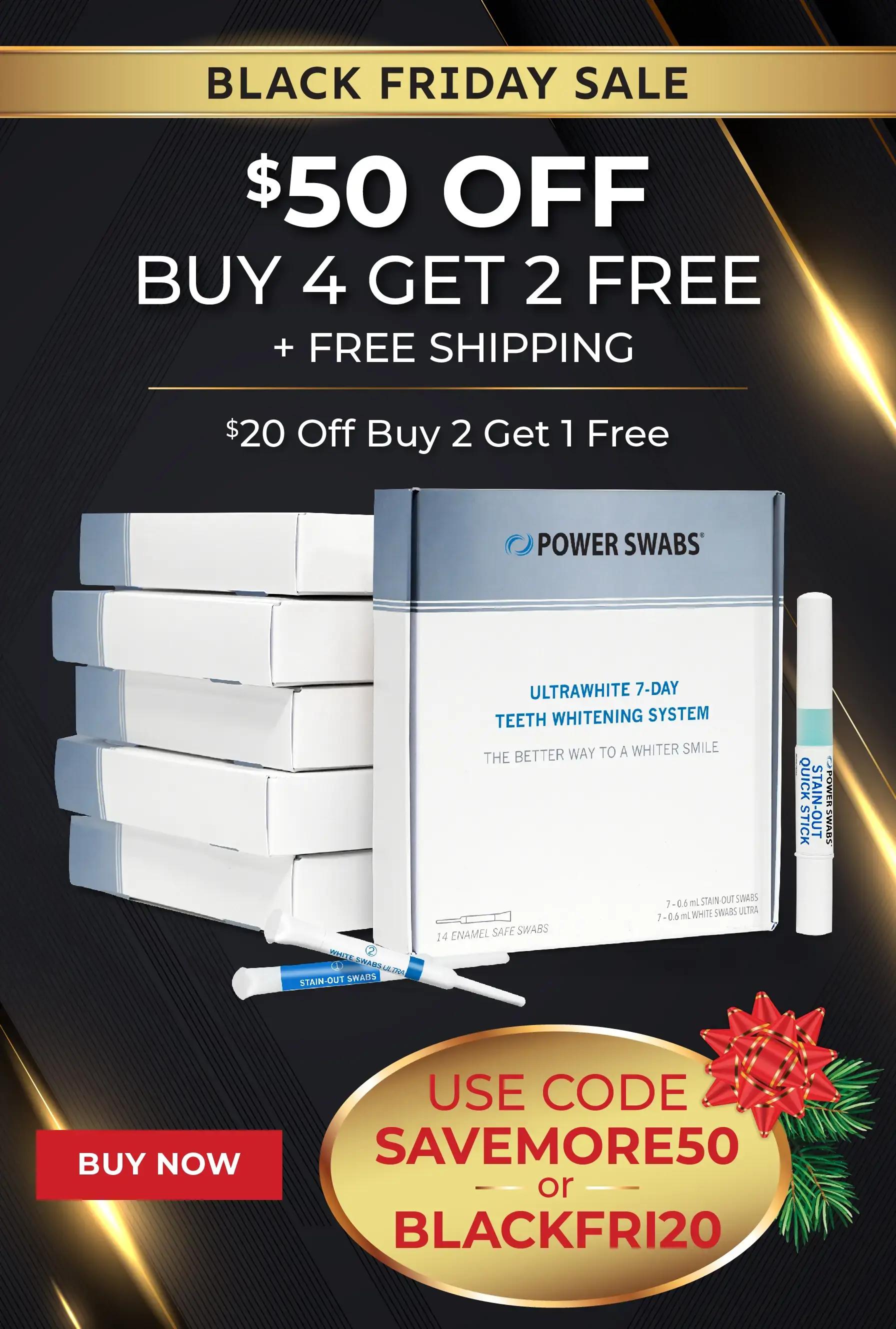 Save 50% on Whitening and stain out system