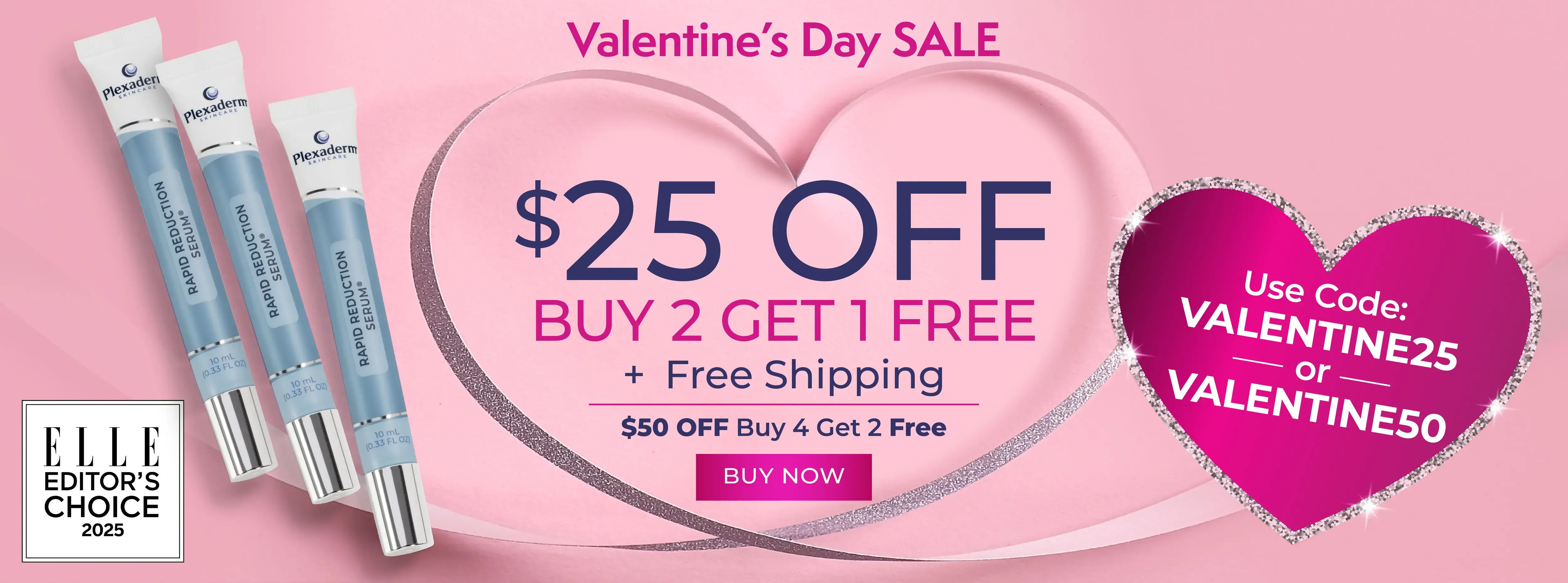 $25 off Buy 2 Get 1 Free