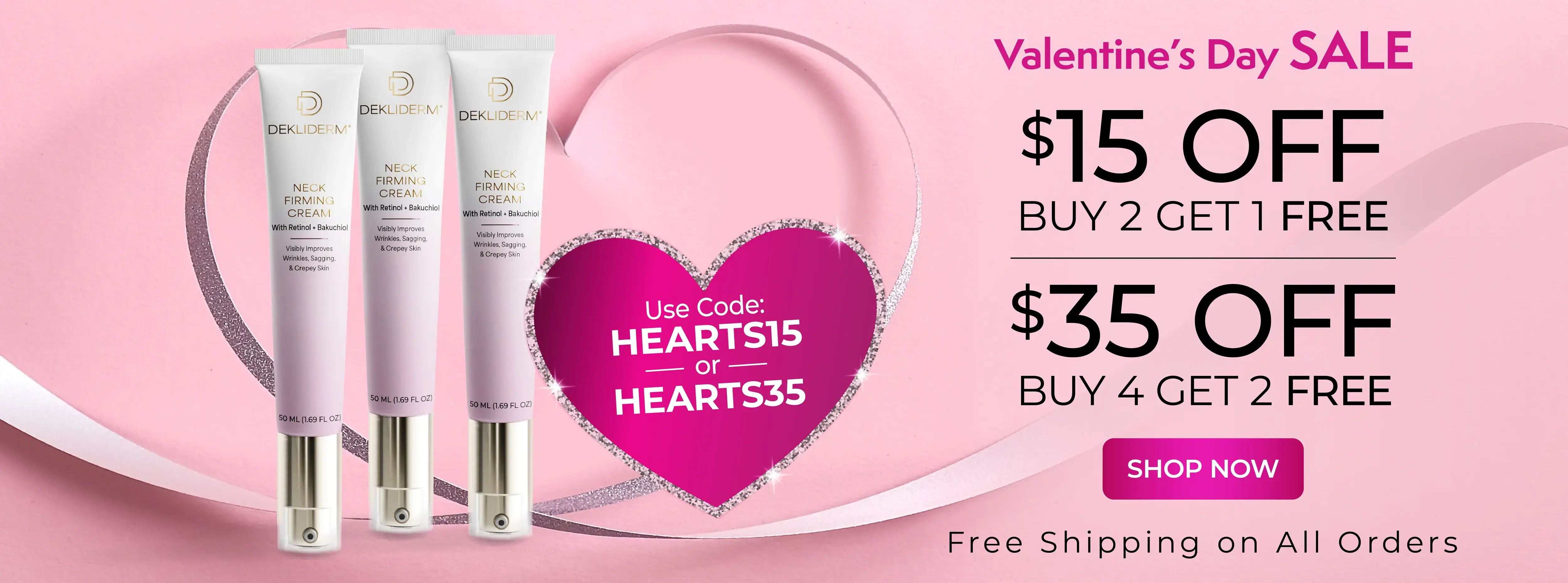 Valentines Day Sale $15 Off Buy 2 Get 1 Free