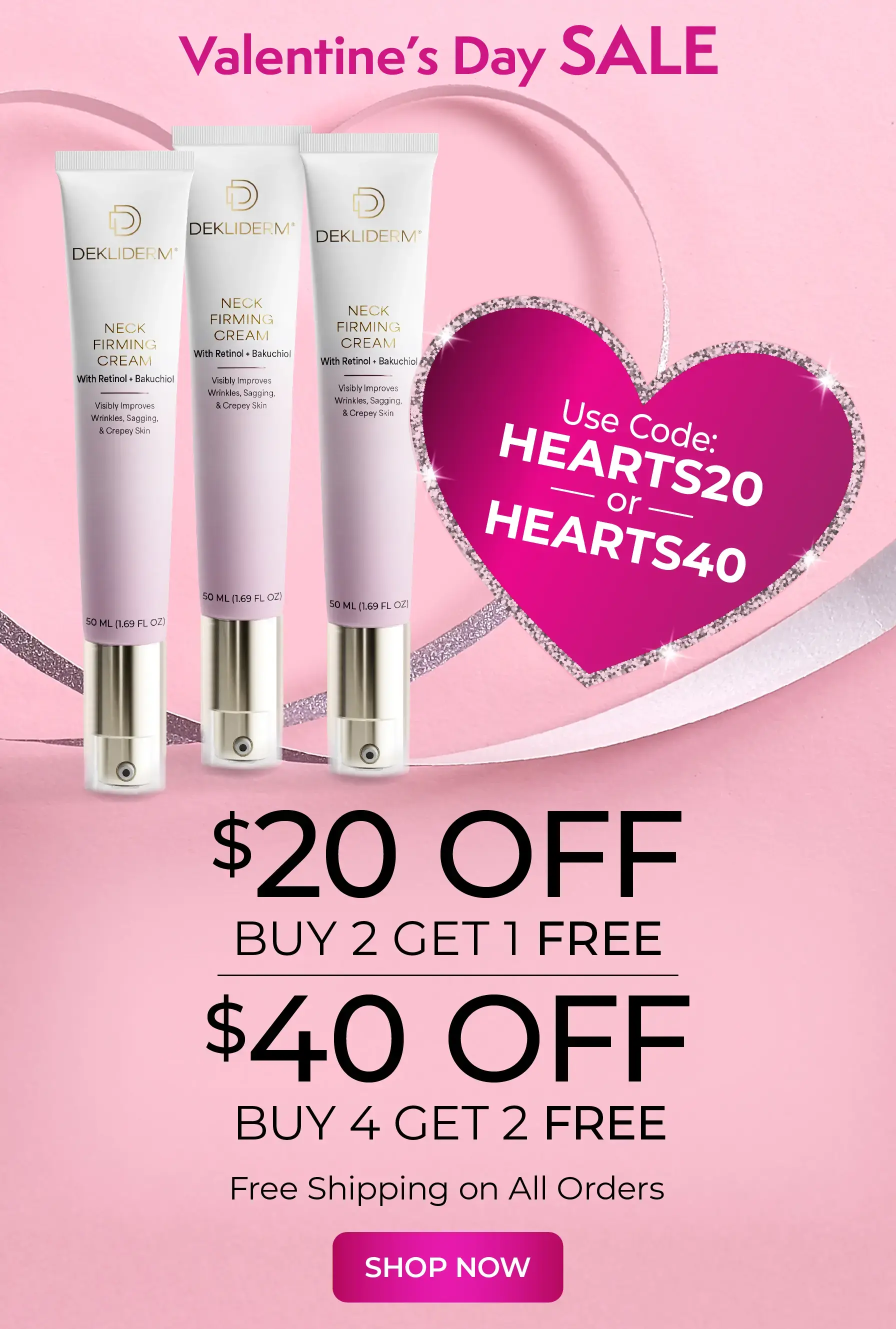 Valentines Day Sale $15 Off Buy 2 Get 1 Free