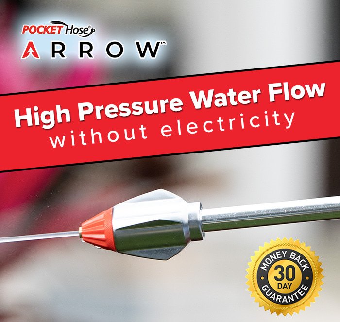 High pressure water flow without electricity