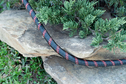 pocket hose on rocks