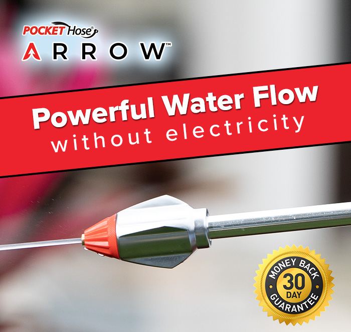 Powerful water flow without electricity