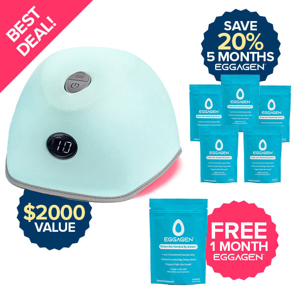 Robin's Egg cap and 1 month free eggagen + 20% off 5 months