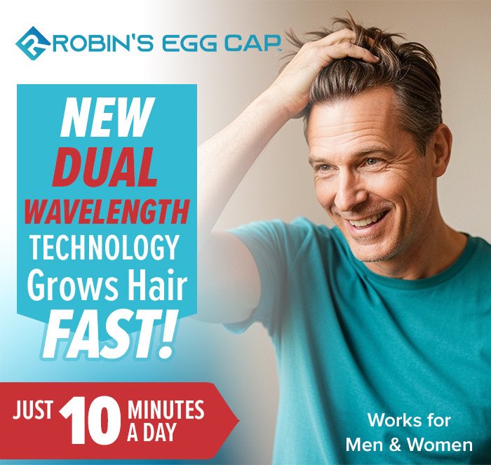 Robin's egg cap - dual wavelength technology works in 10 minutes!