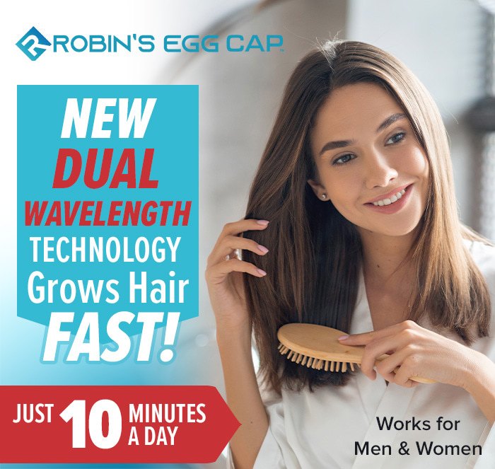 Robin's egg cap - dual wavelength technology works in 10 minutes!