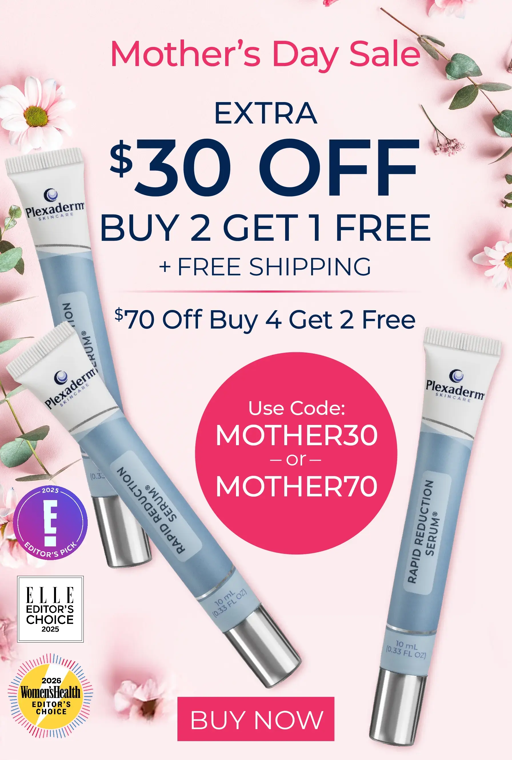 Mothers Day Sale $25 off buy 2 get 1 free