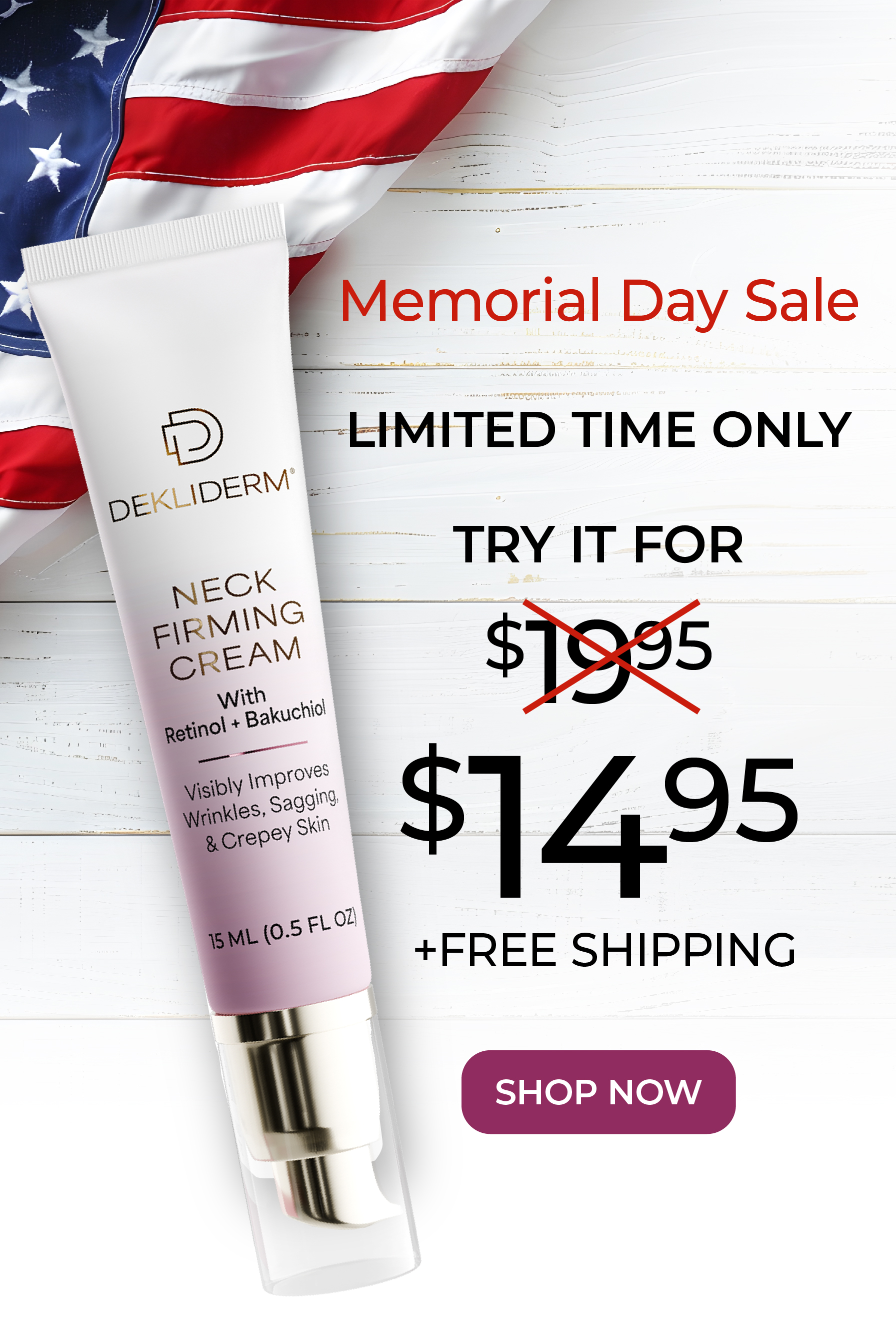 Memorial Day $14.95 trial offer