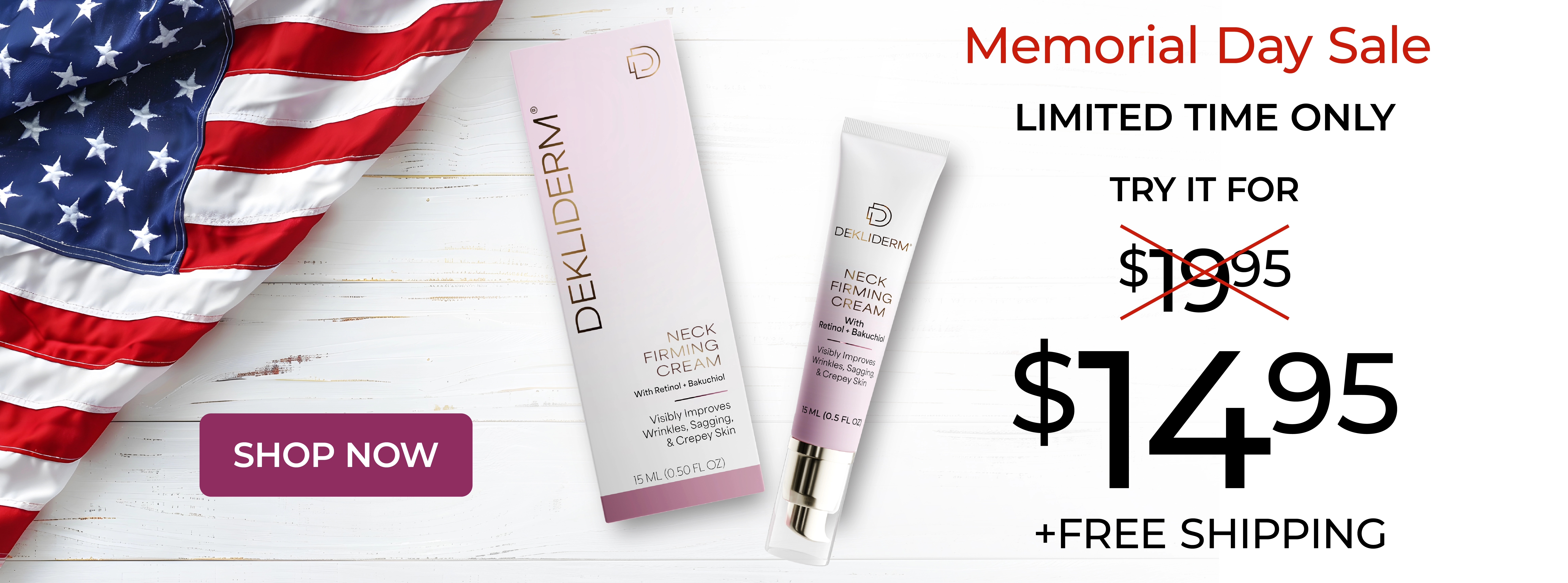 Memorial Day $14.95 trial offer