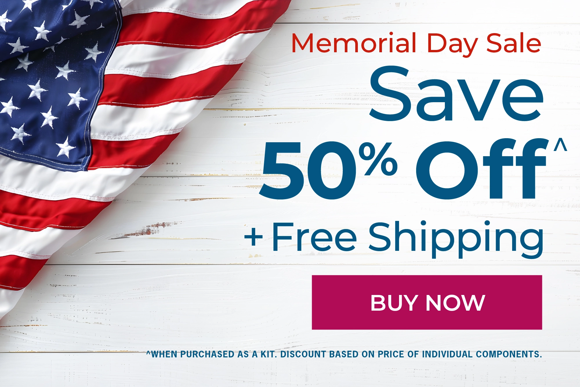 Memorial Day Sale 50% off
