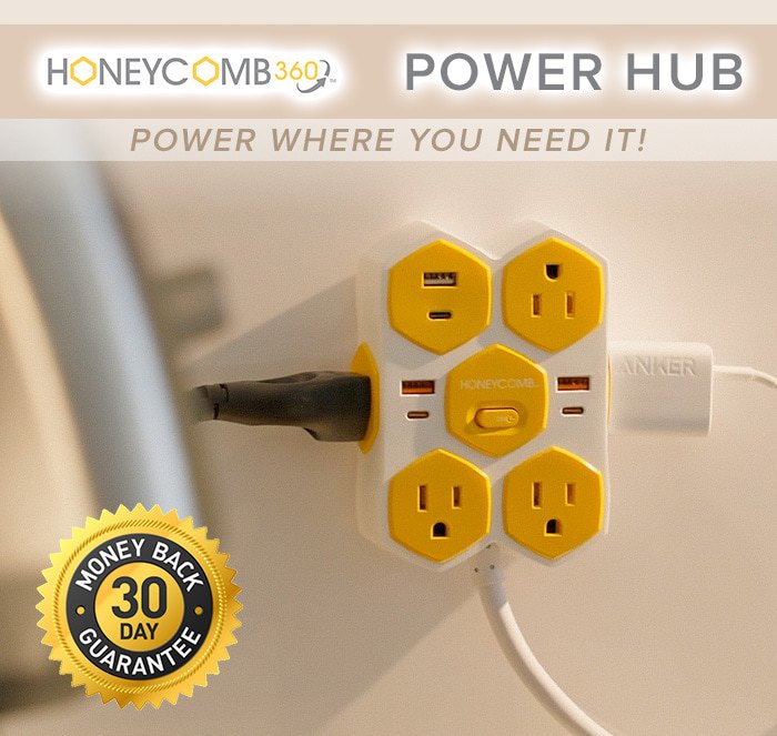 Honeycomb 360 - power hub - power where you need it