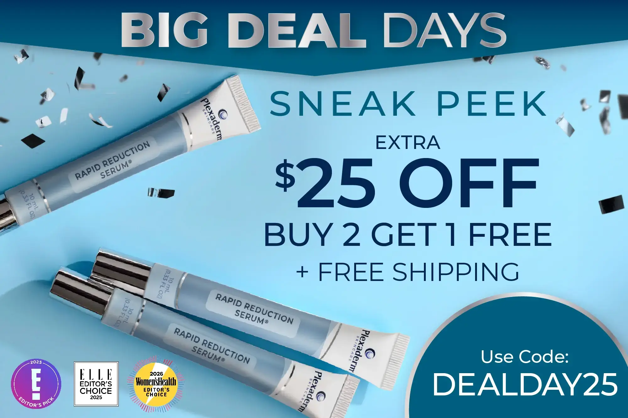 $25 Off Buy 2 get 1 free