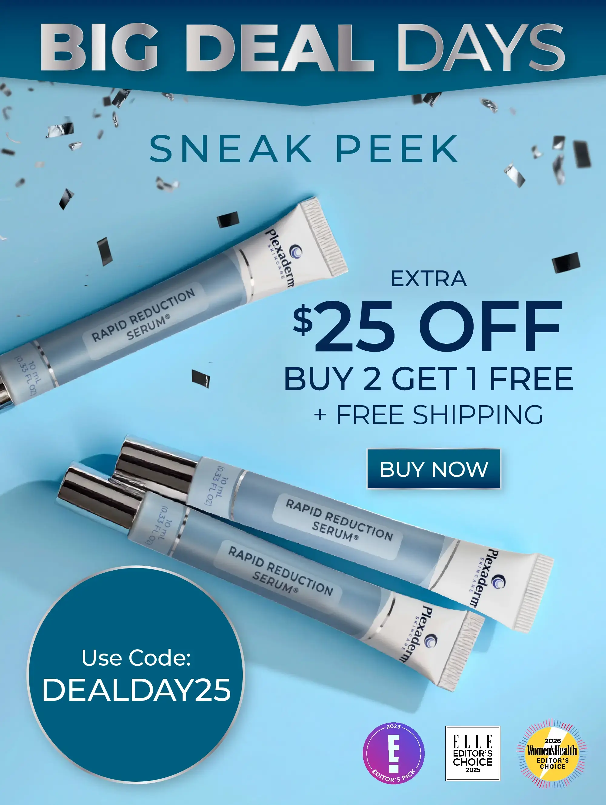 $25 Off Buy 2 get 1 free