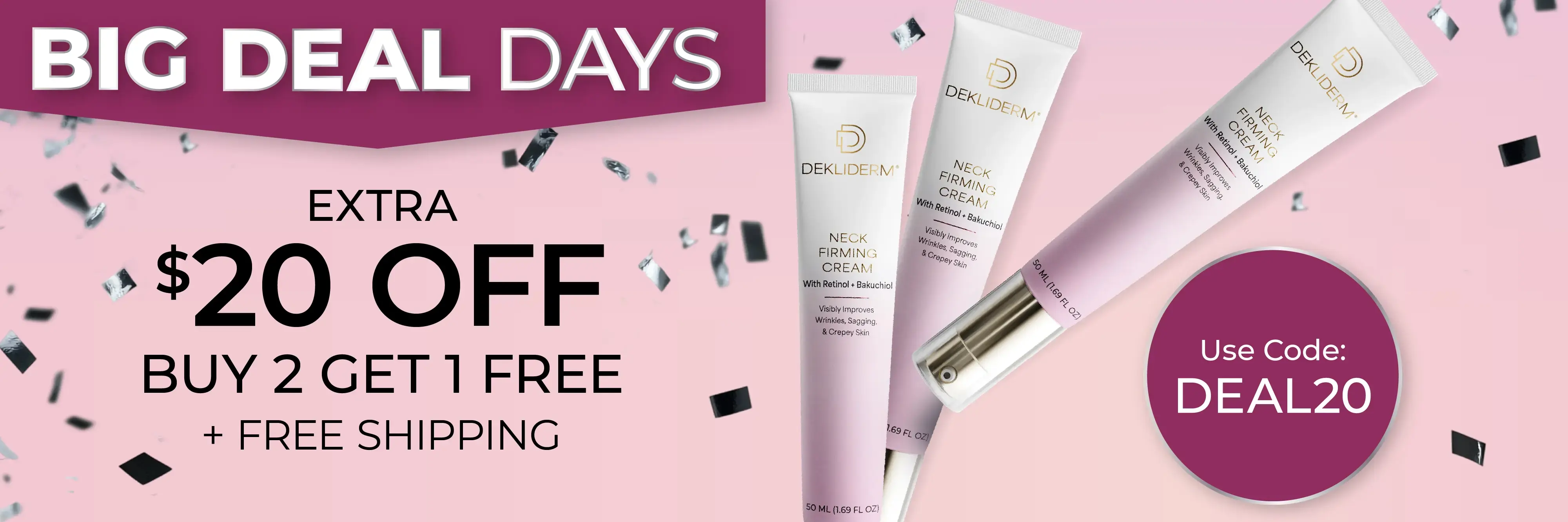 $20 off Buy 2 Get 1 Free